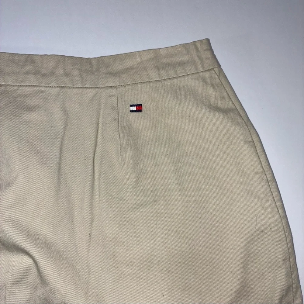 Tommy Hilfiger Women's Beige Khaki Chino Straight Skirt 16 hiking golf